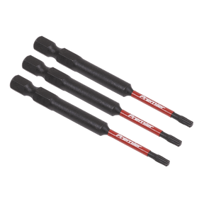 Sealey AK8265 TRX - Star* T10 Impact Power Tool Bits 75mm - 3pc - AK8265 - Sealey Tools UK - Trade Counter Direct