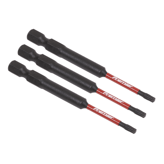 Sealey AK8265 TRX - Star* T10 Impact Power Tool Bits 75mm - 3pc - AK8265 - Sealey Tools UK - Trade Counter Direct