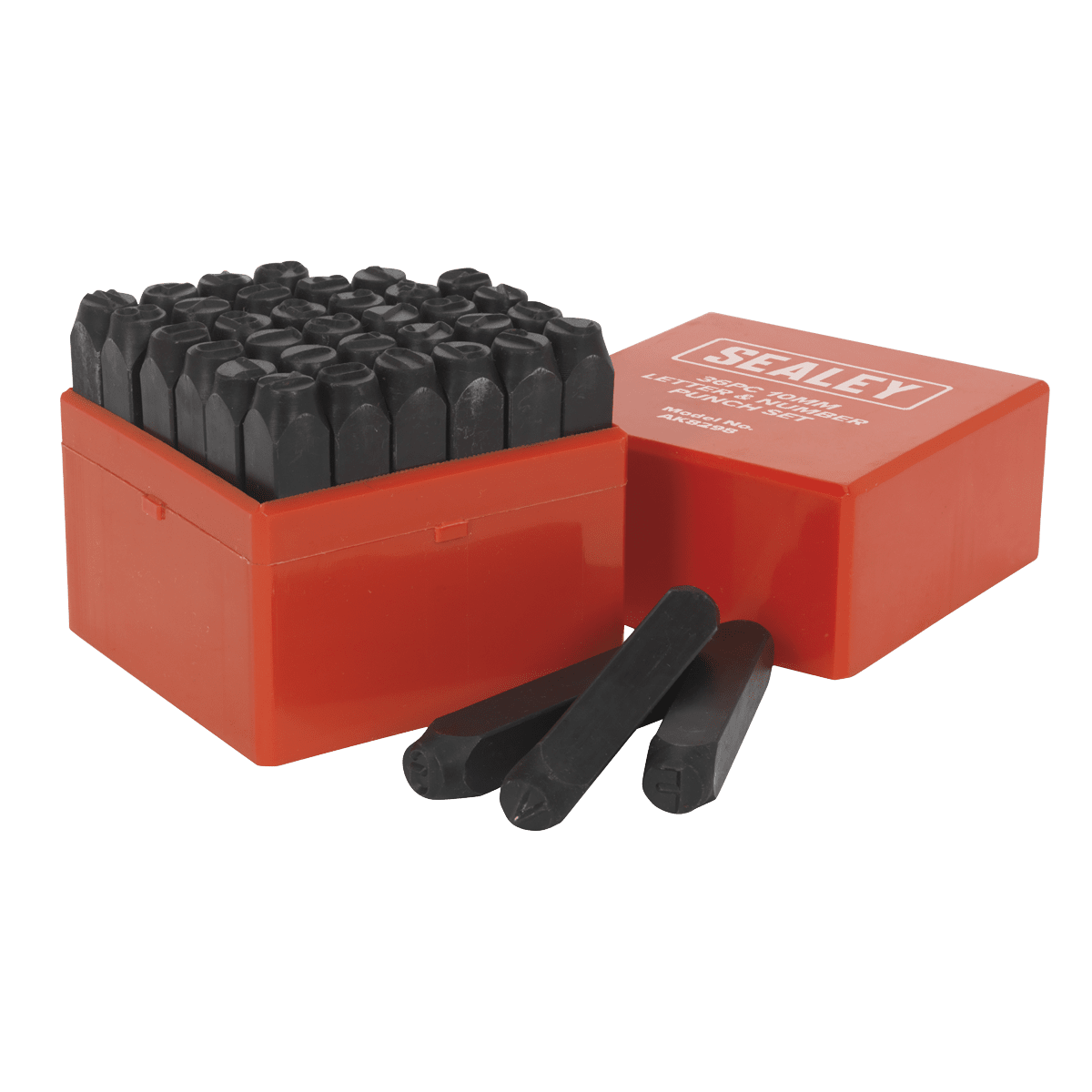 Sealey AK8298 Letter & Number Punch Set 36pc 10mm - AK8298 - Sealey Tools UK - Trade Counter Direct