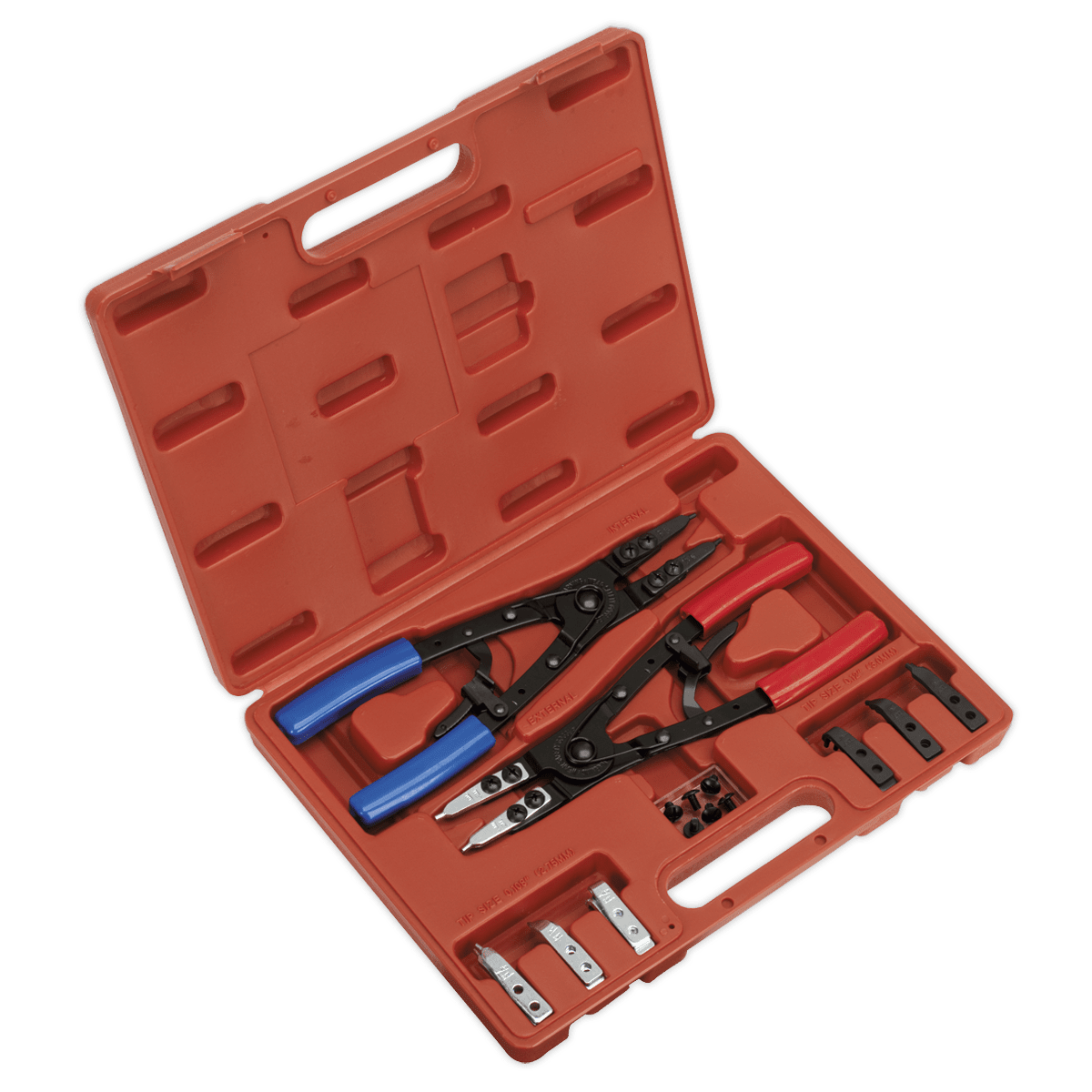 Sealey AK8500 Circlip Pliers Set Internal/External 265mm Heavy - Duty - AK8500 - Sealey Tools UK - Trade Counter Direct