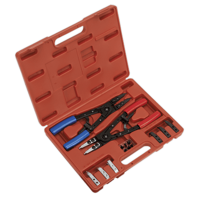 Sealey AK8500 Circlip Pliers Set Internal/External 265mm Heavy - Duty - AK8500 - Sealey Tools UK - Trade Counter Direct