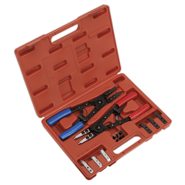 Sealey AK8500 Circlip Pliers Set Internal/External 265mm Heavy - Duty - AK8500 - Sealey Tools UK - Trade Counter Direct
