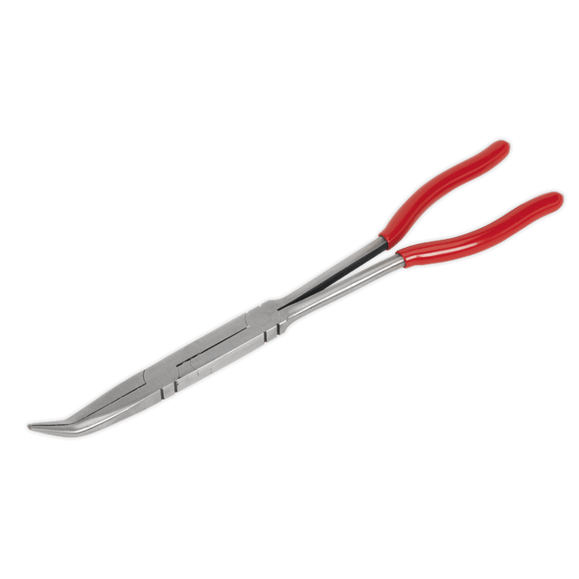 Sealey AK8592 Needle Nose Pliers 45° Double Joint Long Reach 335mm - AK8592 - Sealey Tools UK - Trade Counter Direct