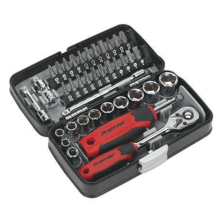 Sealey AK8945 Socket & Bit Set 38pc 1/4"Sq Drive - AK8945 - Sealey Tools UK - Trade Counter Direct