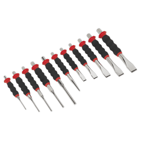 Sealey AK9135 Sheathed Punch & Chisel Set 11pc - AK9135 - Sealey Tools UK - Trade Counter Direct