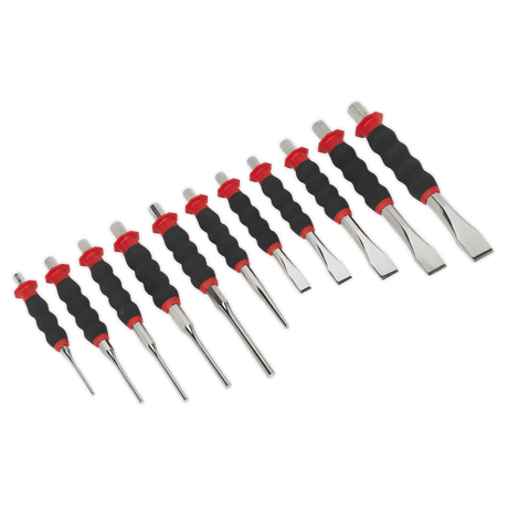 Sealey AK9135 Sheathed Punch & Chisel Set 11pc - AK9135 - Sealey Tools UK - Trade Counter Direct