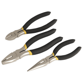 Sealey AK9333 Pliers Set 3pc Ni - Fe Finish - AK9333 - Sealey Tools UK - Trade Counter Direct