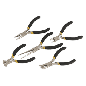 Sealey AK937 Mini Pliers Set 5pc Ni - Fe Finish - AK937 - Sealey Tools UK - Trade Counter Direct