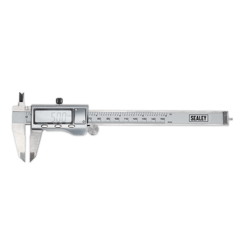 Sealey AK9621EV Premier Stainless Steel Digital Vernier Caliper 0-150mm(0-6") - AK9621EV - Sealey Tools UK - Trade Counter Direct