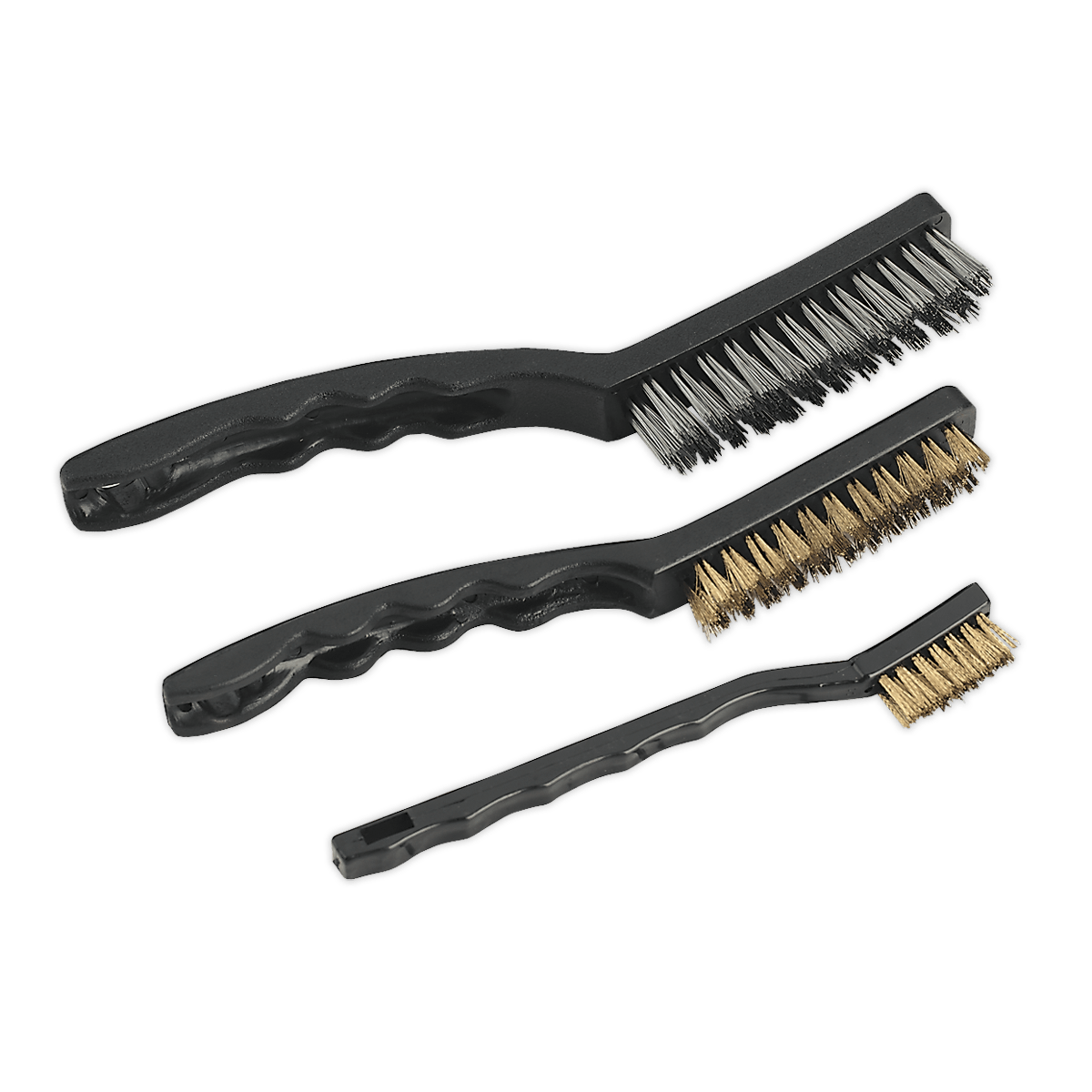 Sealey AK9801 Wire Brush Set Auto Engineer's 3pc - AK9801 - Sealey Tools UK - Trade Counter Direct