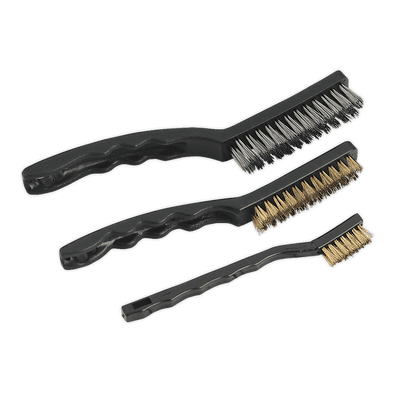 Sealey AK9801 Wire Brush Set Auto Engineer's 3pc - AK9801 - Sealey Tools UK - Trade Counter Direct