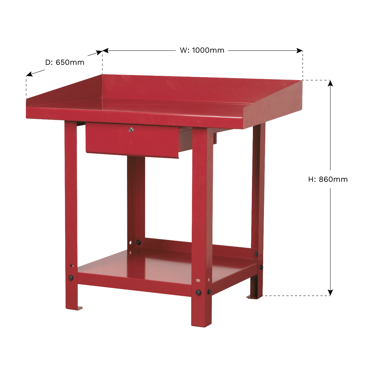 Sealey AP1010 Steel Workbench with Drawer 1m - AP1010 - Sealey Tools UK - Trade Counter Direct