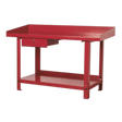 Sealey AP1015 Workbench Steel 1.5m with 1 Drawer - AP1015 - Sealey Tools UK - Trade Counter Direct