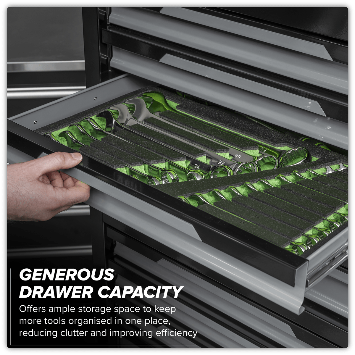 Sealey AP1080GR Superline Pro® Topchest & Rollcab Combination 12 Drawer & 1 Door Cupboard - Grey - AP1080GR - Sealey Tools UK - Trade Counter Direct