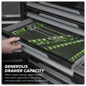 Sealey AP1080GR Superline Pro® Topchest & Rollcab Combination 12 Drawer & 1 Door Cupboard - Grey - AP1080GR - Sealey Tools UK - Trade Counter Direct
