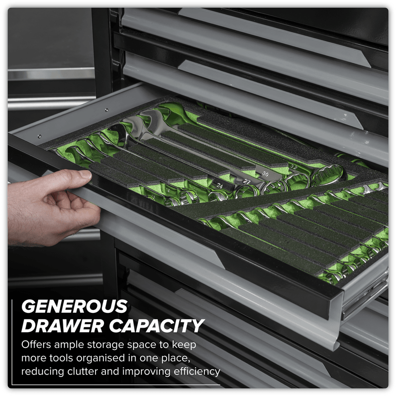 Sealey AP1080GR Superline Pro® Topchest & Rollcab Combination 12 Drawer & 1 Door Cupboard - Grey - AP1080GR - Sealey Tools UK - Trade Counter Direct