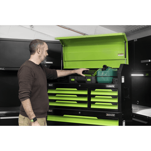 Sealey AP1080HVG Superline Pro® Topchest & Rollcab Combination 12 Drawer & 1 Door Cupboard - Green - AP1080HVG - Sealey Tools UK - Trade Counter Direct