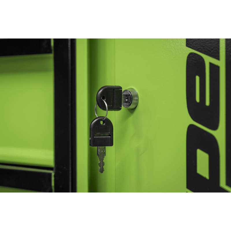 Sealey AP1080HVG Superline Pro® Topchest & Rollcab Combination 12 Drawer & 1 Door Cupboard - Green - AP1080HVG - Sealey Tools UK - Trade Counter Direct
