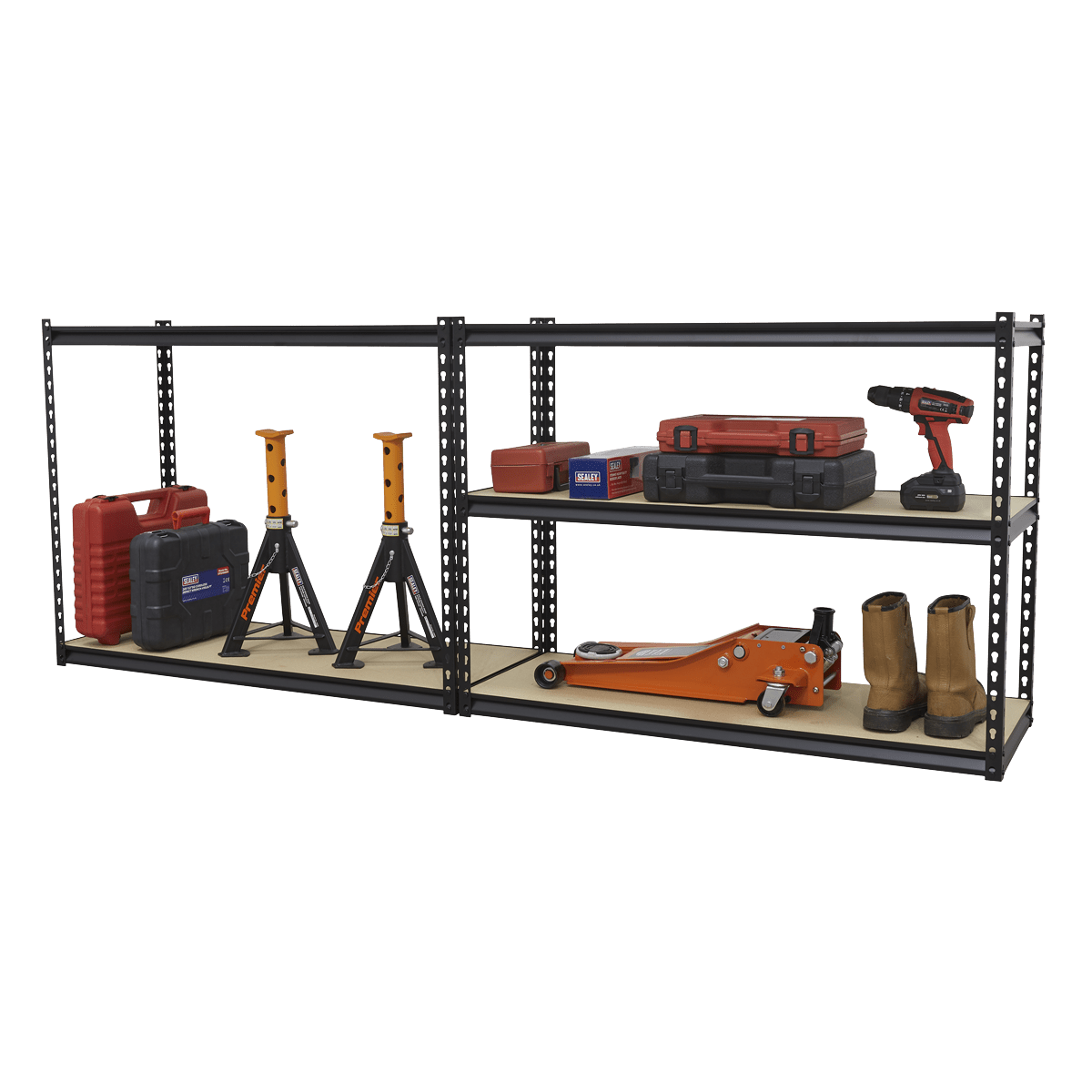 Sealey AP1200R Racking Unit with 5 Shelves 220kg Capacity Per Level - AP1200R - Sealey Tools UK - Trade Counter Direct