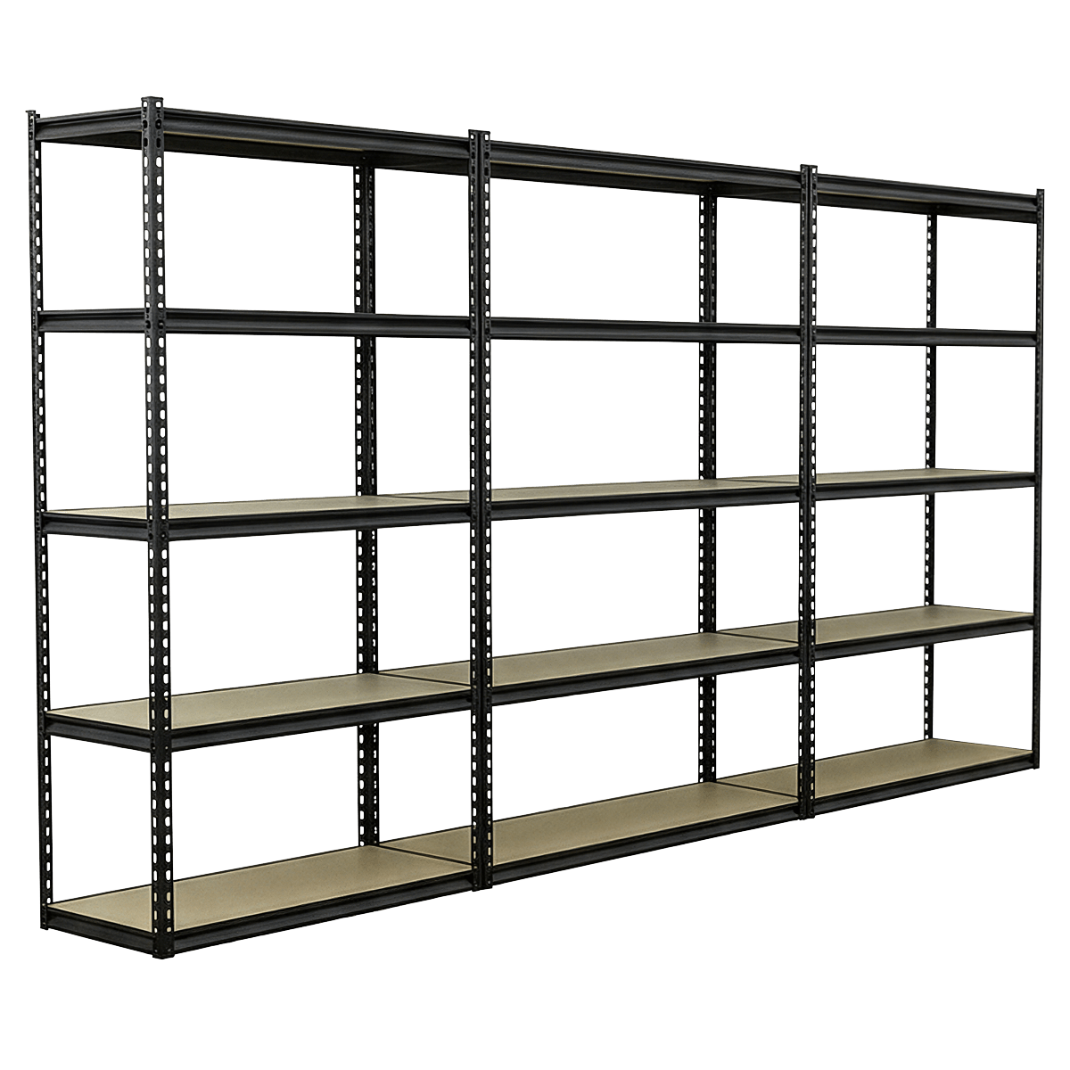 Sealey AP1200RCOMBO1 Racking Unit with 5 Shelves 220kg Capacity Per Level - Set of 3 - AP1200RCOMBO1 - Sealey Tools UK - Trade Counter Direct