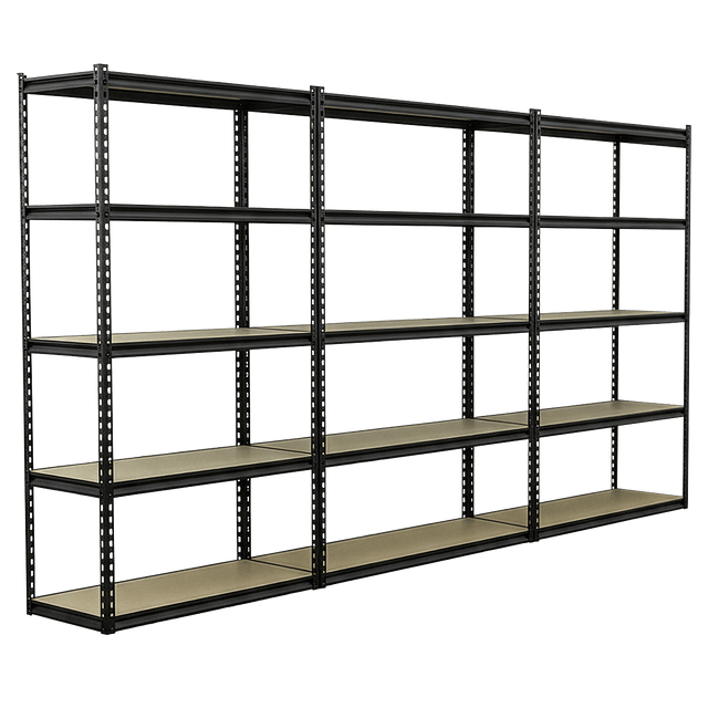 Sealey AP1200RCOMBO1 Racking Unit with 5 Shelves 220kg Capacity Per Level - Set of 3 - AP1200RCOMBO1 - Sealey Tools UK - Trade Counter Direct