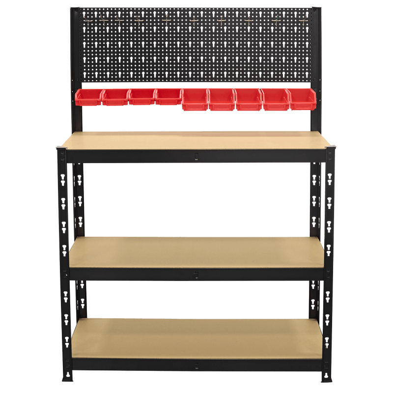 Sealey AP12601 Steel Workbench with Pegboard 1m - AP12601 - Sealey Tools UK - Trade Counter Direct