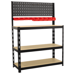 Sealey AP12601 Steel Workbench with Pegboard 1m - AP12601 - Sealey Tools UK - Trade Counter Direct