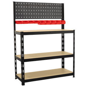 Sealey AP12601 Steel Workbench with Pegboard 1m - AP12601 - Sealey Tools UK - Trade Counter Direct