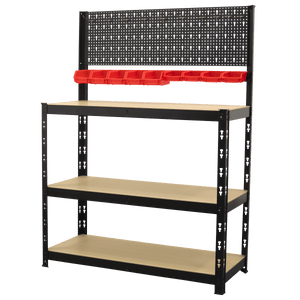 Sealey AP12601 Steel Workbench with Pegboard 1m - AP12601 - Sealey Tools UK - Trade Counter Direct