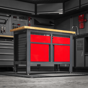 Sealey AP1372A Workbench with 2 Drawers & 2 Cupboards - AP1372A - Sealey Tools UK - Trade Counter Direct
