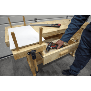 Sealey AP1640 Woodworking Bench with 4 Drawers - AP1640 - Sealey Tools UK - Trade Counter Direct