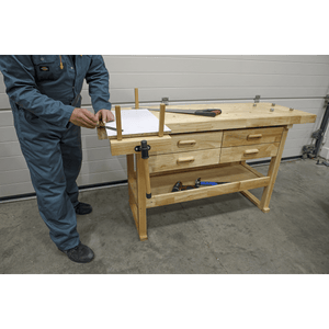 Sealey AP1640 Woodworking Bench with 4 Drawers - AP1640 - Sealey Tools UK - Trade Counter Direct