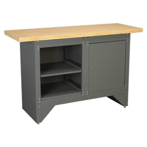 Sealey AP2010 Heavy-Duty Workbench with Cupboard - AP2010 - Sealey Tools UK - Trade Counter Direct