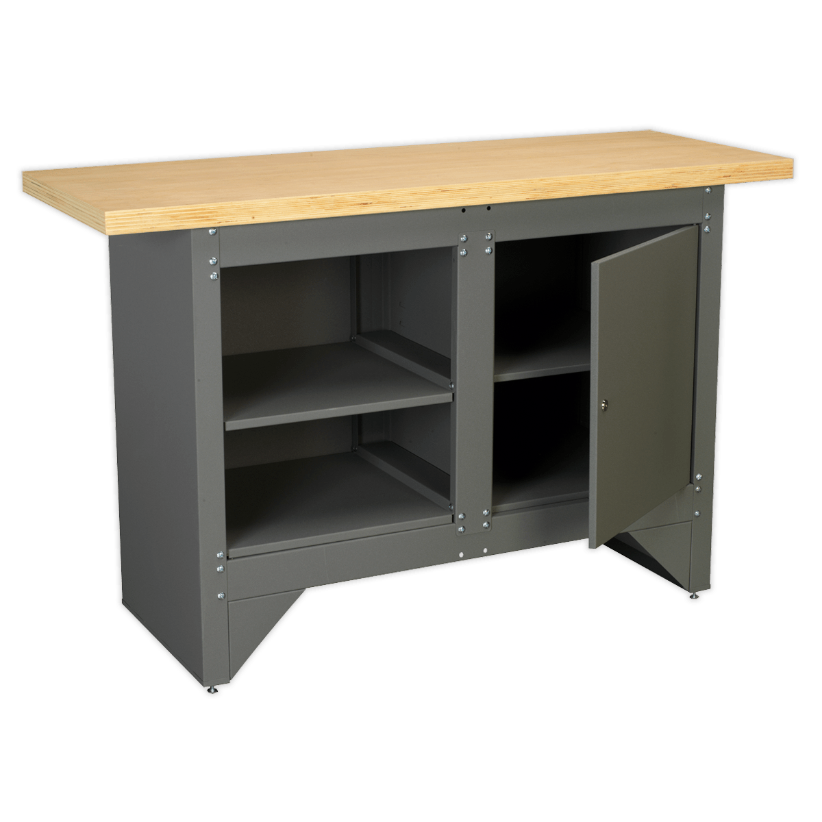 Sealey AP2010 Heavy-Duty Workbench with Cupboard - AP2010 - Sealey Tools UK - Trade Counter Direct
