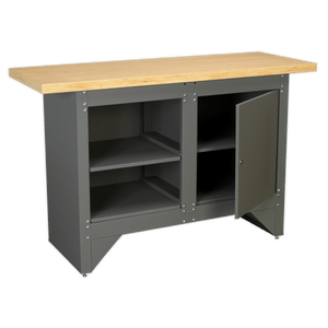 Sealey AP2010 Heavy-Duty Workbench with Cupboard - AP2010 - Sealey Tools UK - Trade Counter Direct