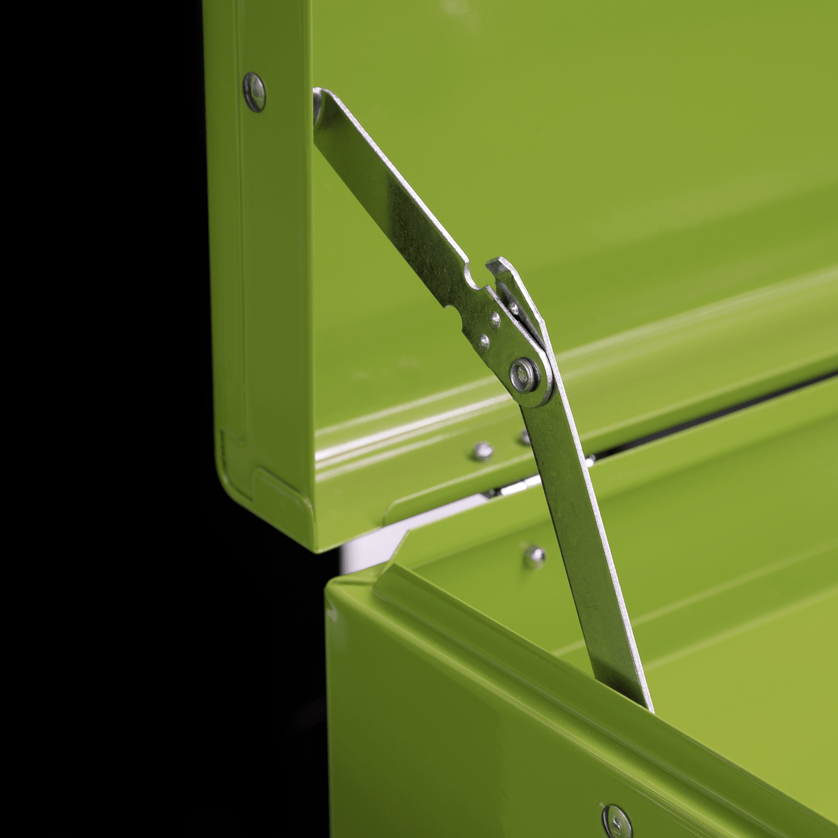 Sealey AP2200BBHVSTACK American PRO® Topchest, Mid-Box Tool Chest & Rollcab 9 Drawer Stack - Green - AP2200BBHVSTACK - Sealey Tools UK - Trade Counter Direct