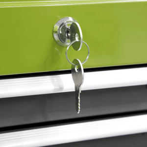 Sealey AP2200BBHVSTACK American PRO® Topchest, Mid-Box Tool Chest & Rollcab 9 Drawer Stack - Green - AP2200BBHVSTACK - Sealey Tools UK - Trade Counter Direct