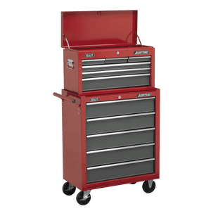 Sealey AP2201BB American PRO® Topchest 6 Drawer - Red/Grey - AP2201BB - Sealey Tools UK - Trade Counter Direct