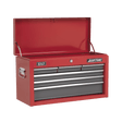 Sealey AP2201BB American PRO® Topchest 6 Drawer - Red/Grey - AP2201BB - Sealey Tools UK - Trade Counter Direct