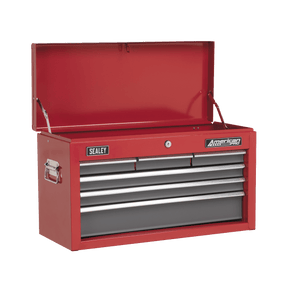 Sealey AP2201BB American PRO® Topchest 6 Drawer - Red/Grey - AP2201BB - Sealey Tools UK - Trade Counter Direct