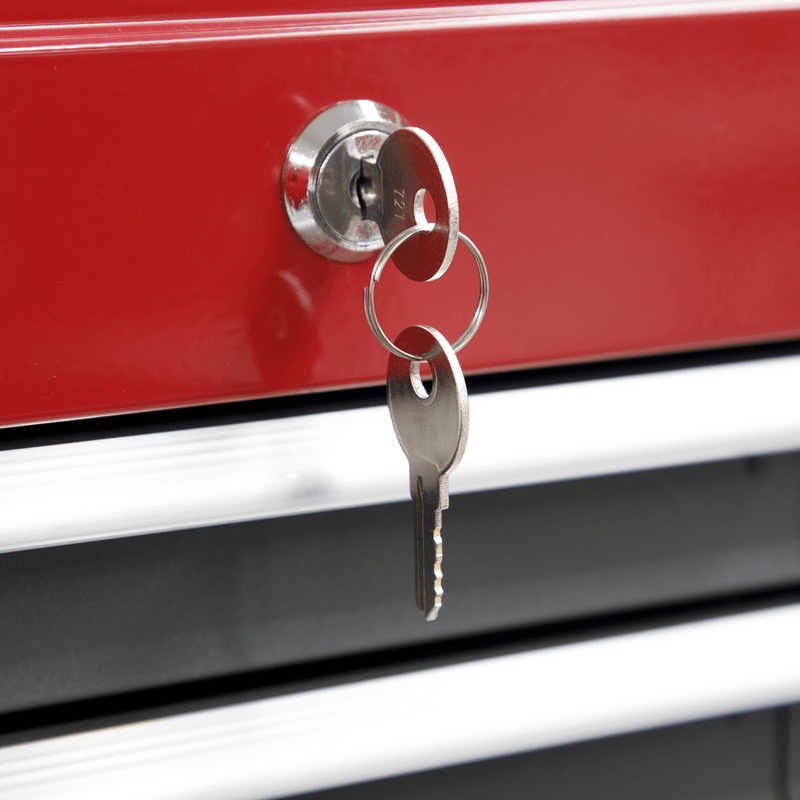 Sealey AP2201BB American PRO® Topchest 6 Drawer - Red/Grey - AP2201BB - Sealey Tools UK - Trade Counter Direct