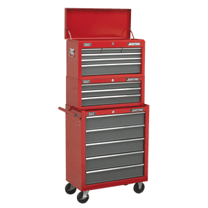 Sealey AP2201BB American PRO® Topchest 6 Drawer - Red/Grey - AP2201BB - Sealey Tools UK - Trade Counter Direct