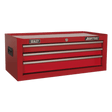 Sealey AP223 American PRO® Mid-Box Tool Chest 3 Drawer - Red - AP223 - Sealey Tools UK - Trade Counter Direct