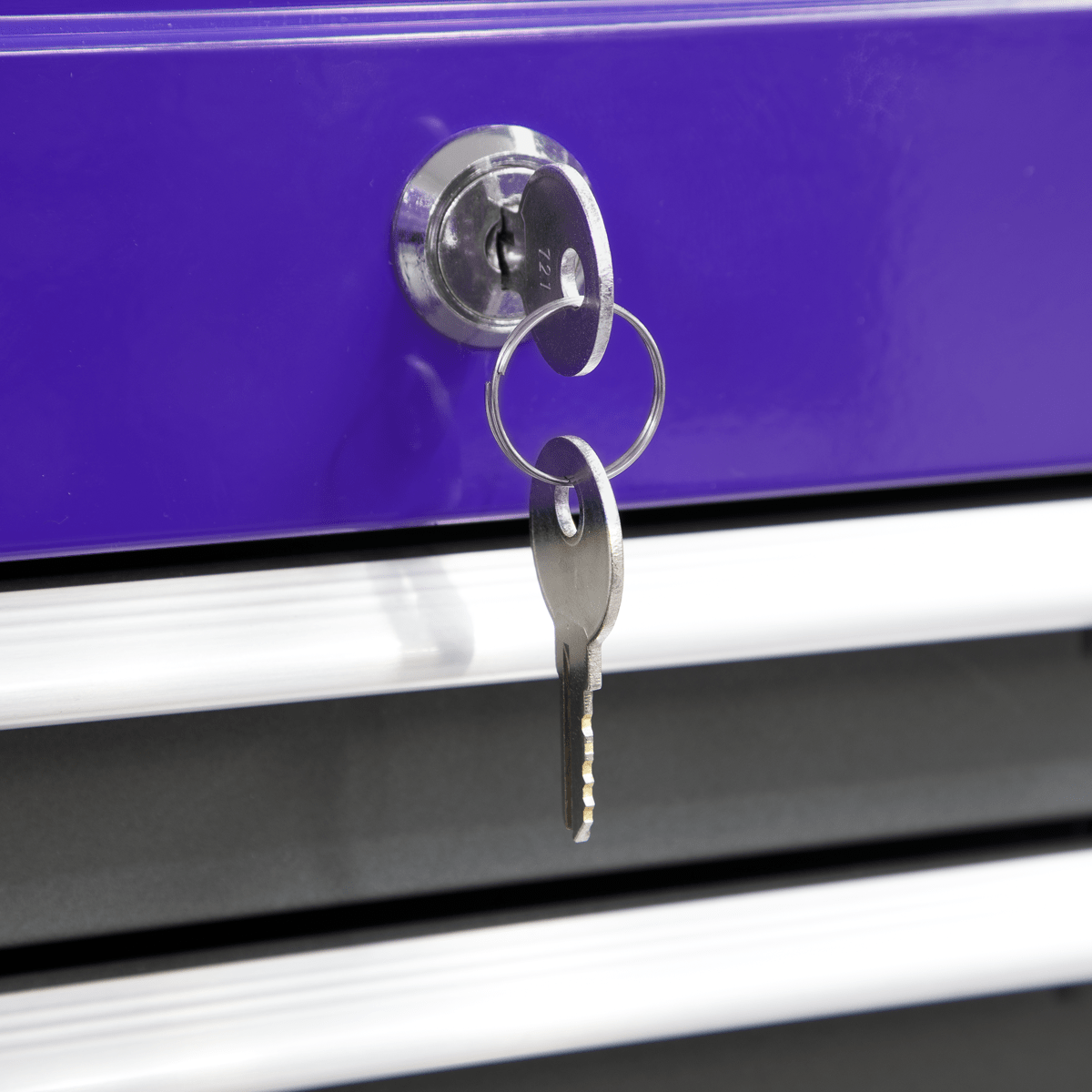 Sealey AP22309BBCP American PRO® Mid-Box Tool Chest 3 Drawer - Purple/Grey - AP22309BBCP - Sealey Tools UK - Trade Counter Direct