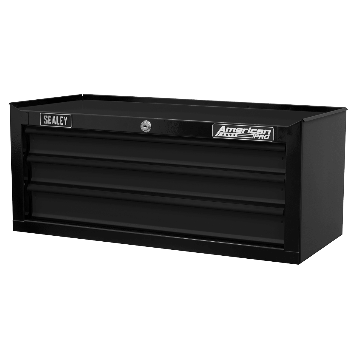 Sealey AP22309BK American PRO® Mid-Box Tool Chest 3 Drawer - Black - AP22309BK - Sealey Tools UK - Trade Counter Direct