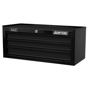 Sealey AP22309BK American PRO® Mid-Box Tool Chest 3 Drawer - Black - AP22309BK - Sealey Tools UK - Trade Counter Direct