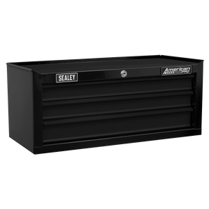 Sealey AP22309BK American PRO® Mid-Box Tool Chest 3 Drawer - Black - AP22309BK - Sealey Tools UK - Trade Counter Direct