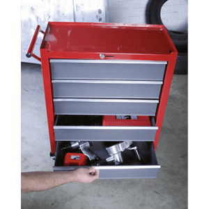 Sealey AP22505BB American PRO® Rollcab 5 Drawer - Red/Grey - AP22505BB - Sealey Tools UK - Trade Counter Direct