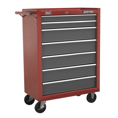 Sealey AP22507BB American PRO® Rollcab 7 Drawer - Red/Grey - AP22507BB - Sealey Tools UK - Trade Counter Direct