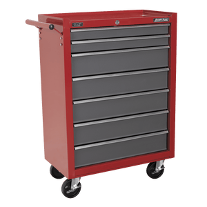 Sealey AP22507BB American PRO® Rollcab 7 Drawer - Red/Grey - AP22507BB - Sealey Tools UK - Trade Counter Direct